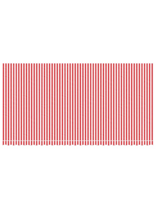 Vaihtokangas markiisiin punavalkoraidallinen 6x3 m