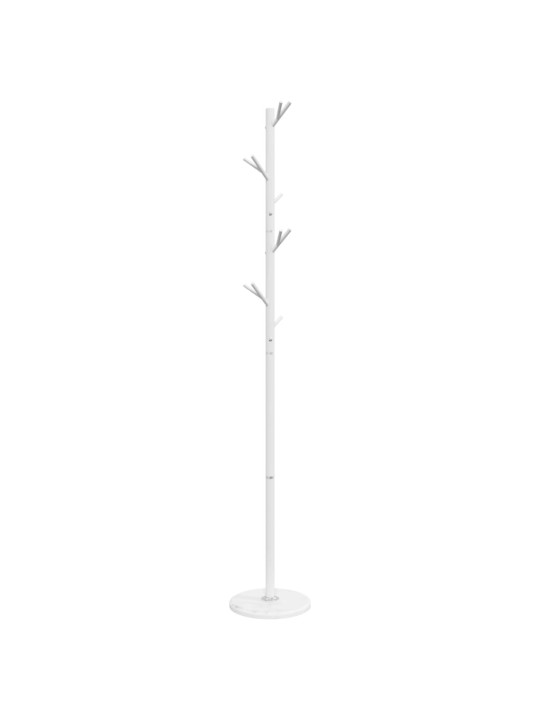 Naulakko valkoinen 175 cm jauhemaalattu rauta