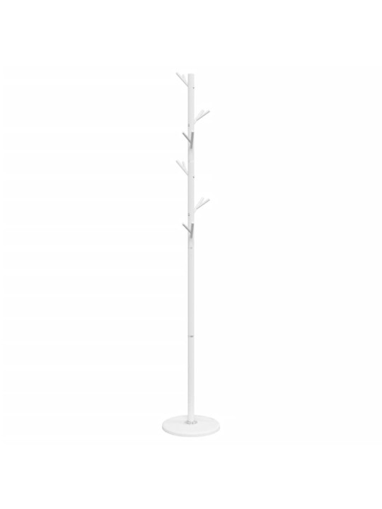 Naulakko valkoinen 175 cm jauhemaalattu rauta