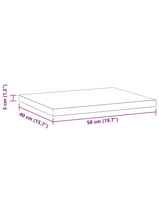 Seinähyllyt 2 kpl 50x40x3 cm hopea ruostumaton teräs