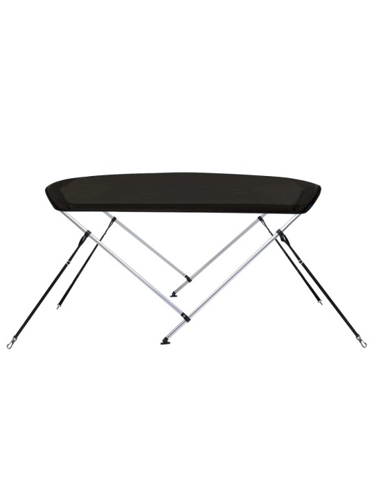 2-kaarinen Bimini-kate musta 150x120x110 cm