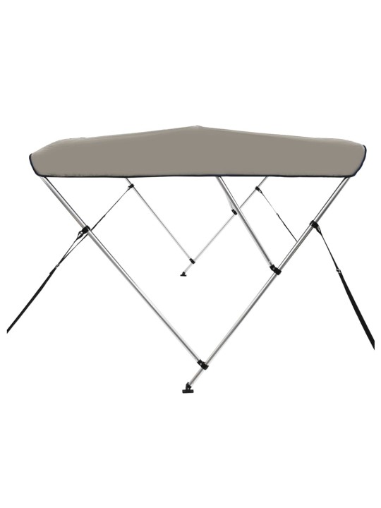 3-kaarinen Bimini-kate harmaa 183x140x137 cm