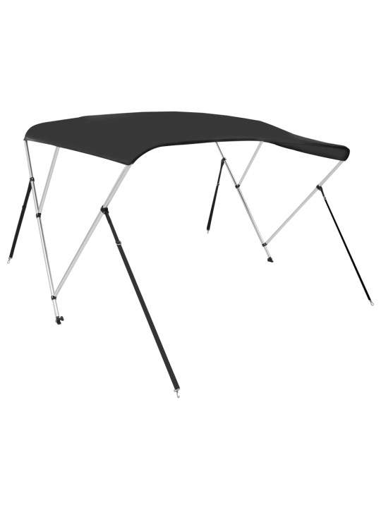 3-kaarinen Bimini-kate musta 183x140x137 cm