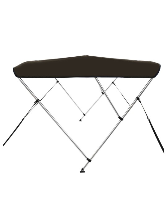 3-kaarinen Bimini-kate musta 183x140x137 cm