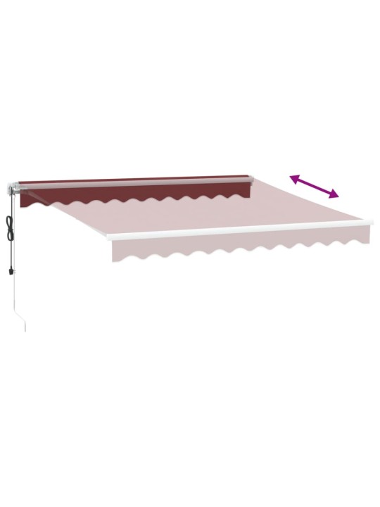 Automaattimarkiisi viininpunainen 300x250 cm