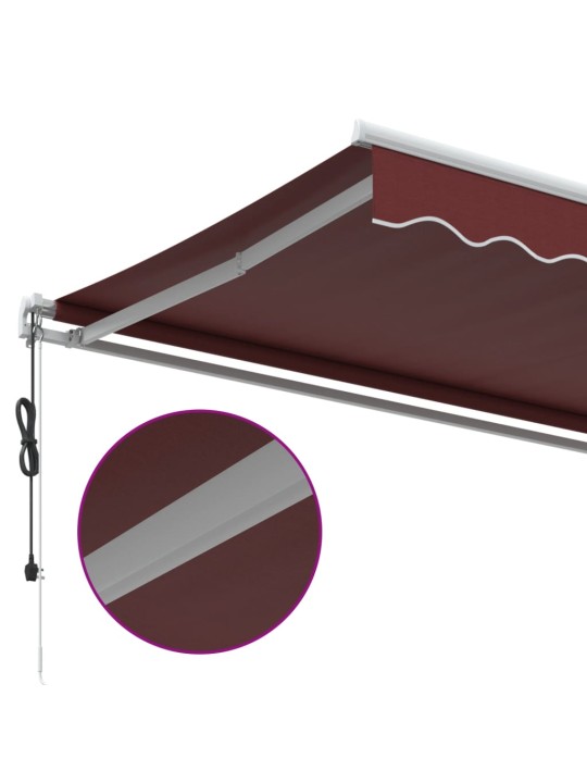 Automaattimarkiisi viininpunainen 450x350 cm