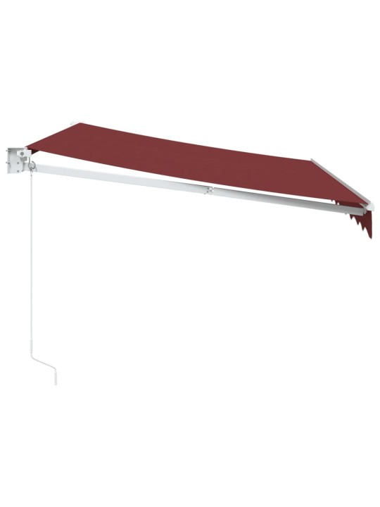 Käsin kelattava markiisi viininpunainen 300x250 cm
