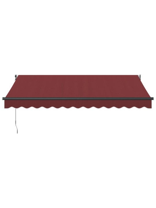 Käsin kelattava markiisi viininpunainen 350x250 cm