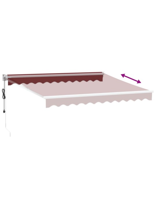 Automaattimarkiisi viininpunainen 300x250 cm
