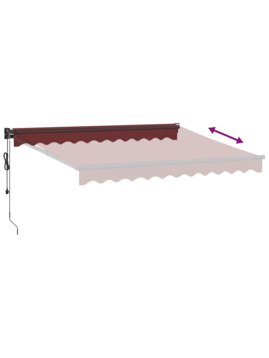Automaattimarkiisi viininpunainen 300x250 cm