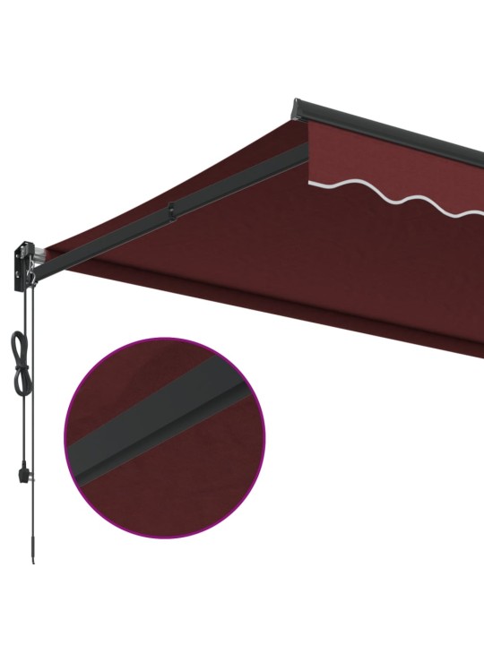 Automaattimarkiisi viininpunainen 400x300 cm