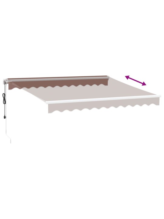 Automaattimarkiisi LED ruskea 300x250 cm