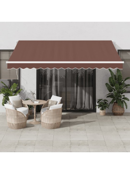 Automaattimarkiisi ruskea 400x350 cm