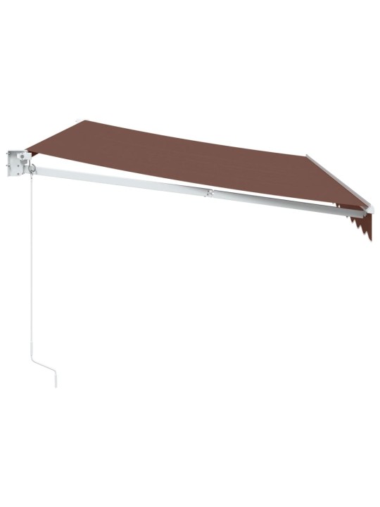 Käsin kelattava markiisi ruskea 350x250 cm