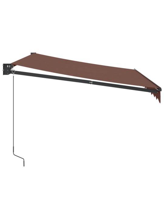 Käsin kelattava markiisi ruskea 300x250 cm