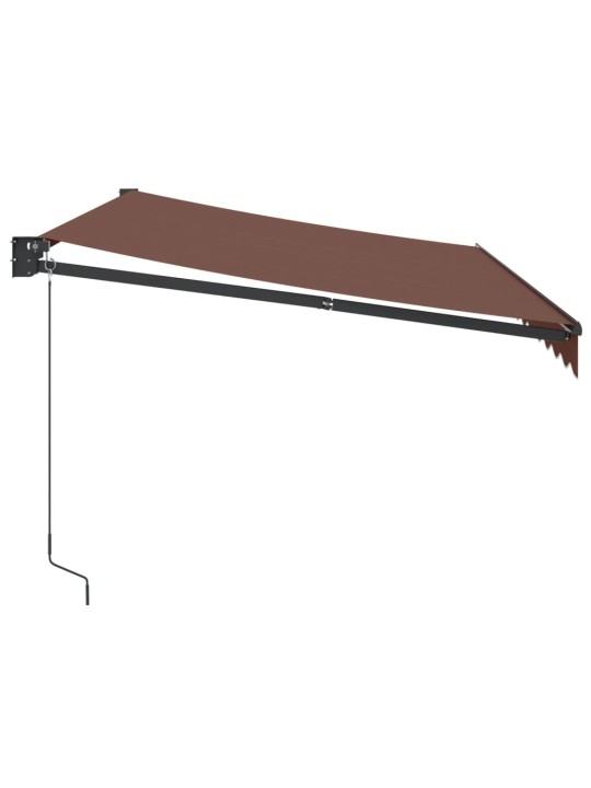 Käsin kelattava markiisi ruskea 350x250 cm