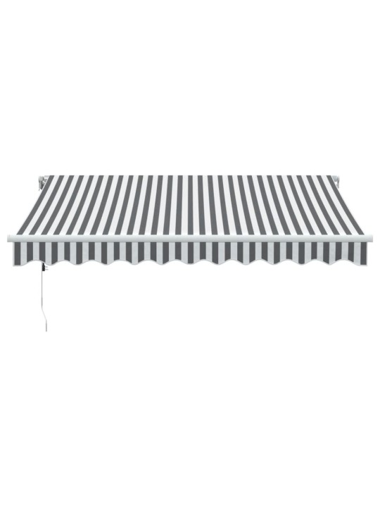 Automaattisesti kelattava markiisi antrasiitti/valk. 300x250 cm