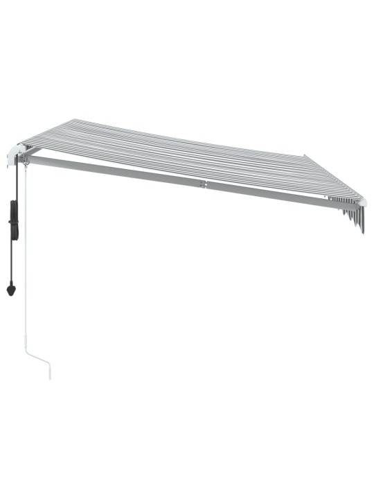 Automaattisesti kelattava markiisi antrasiitti/valk. 300x250 cm
