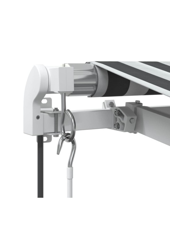 Automaattisesti kelattava markiisi antrasiitti/valk. 300x250 cm