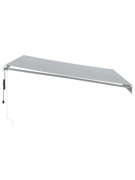 Automaattisesti kelattava markiisi antrasiitti/valk. 400x350 cm