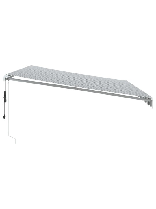Automaattisesti kelattava markiisi antrasiitti/valk. 500x350 cm
