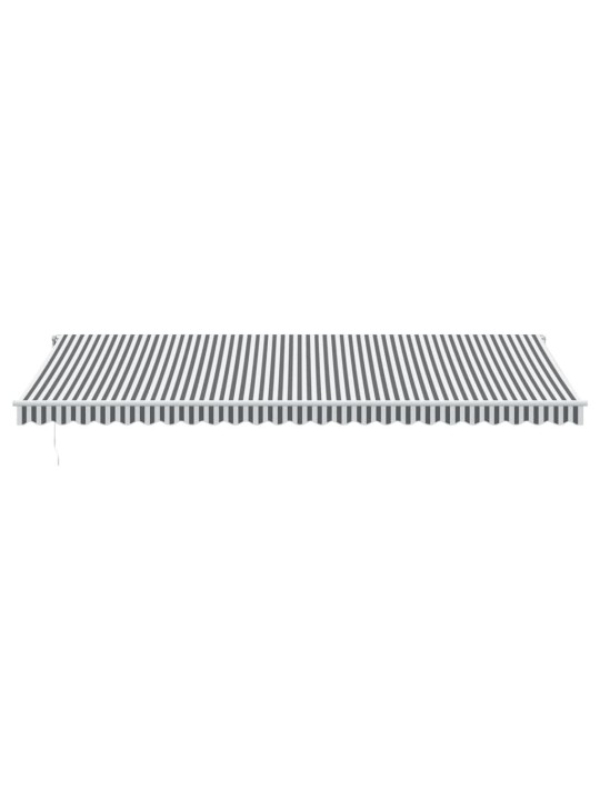 Automaattisesti kelattava markiisi antrasiitti/valk. 600x350 cm