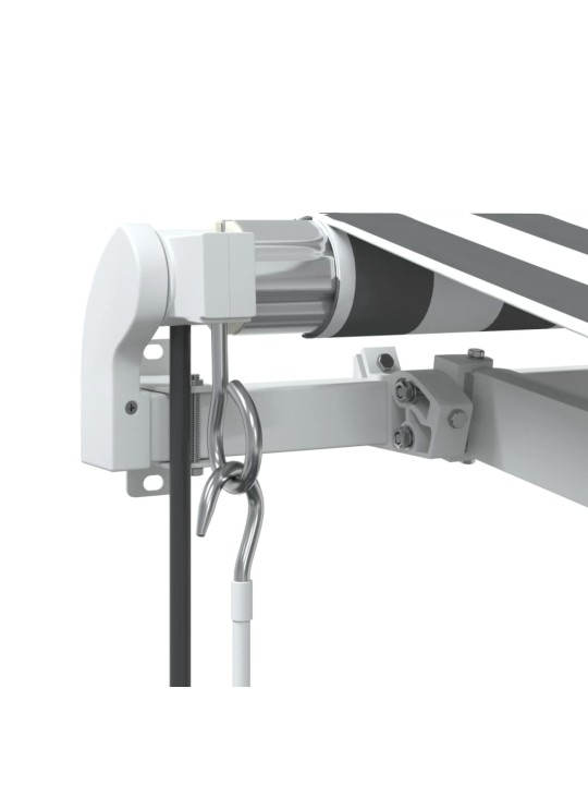 Automaattisesti kelattava markiisi antrasiitti/valk. 600x350 cm