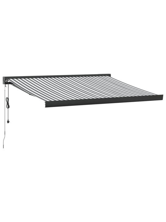 Kelattava markiisi antrasiitti/valk. 3x2,5 m kangas/alumiini