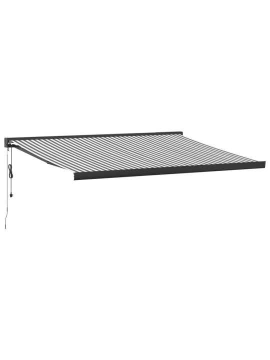 Kelattava markiisi antrasiitti/valk. 4,5x3 m kangas/alumiini
