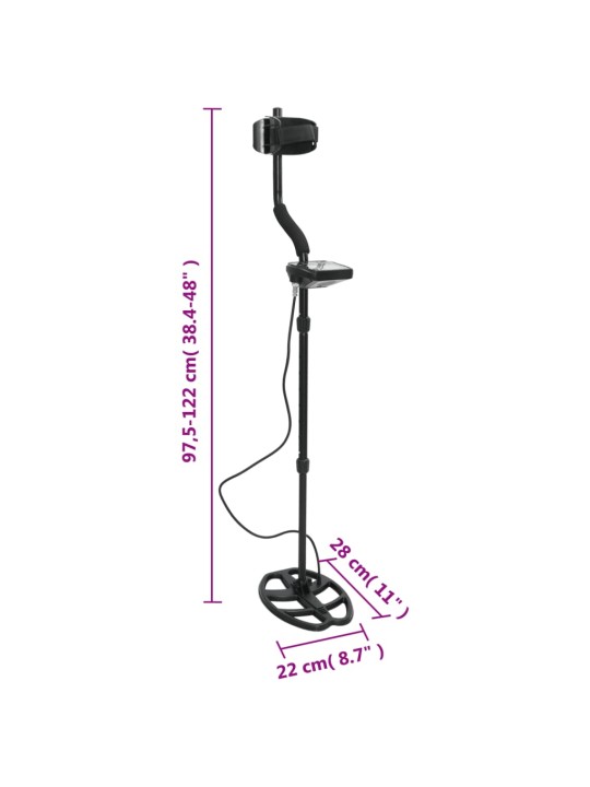 Metallinpaljastin LCD-näytöllä 20 cm etsintäsyvyys