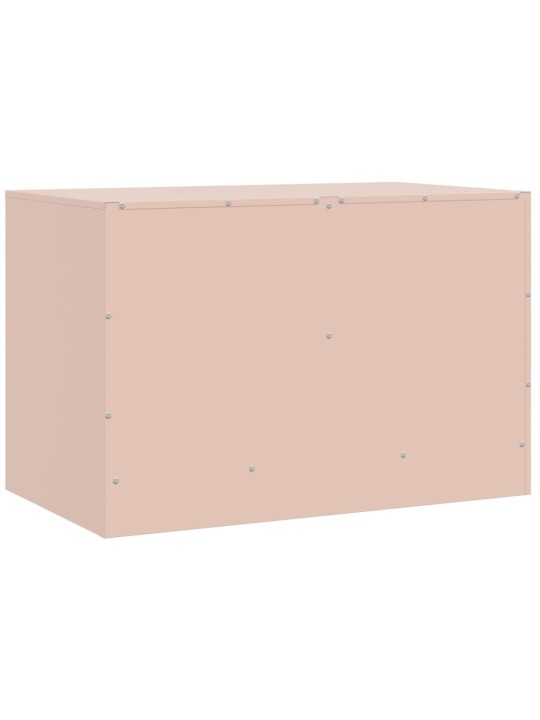 TV-tasot 2 kpl pinkki 67x39x44 cm teräs