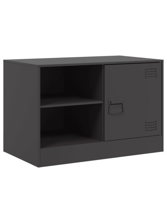 TV-tasot 2 kpl musta 67x39x44 cm teräs