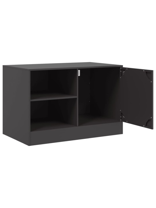 TV-tasot 2 kpl musta 67x39x44 cm teräs