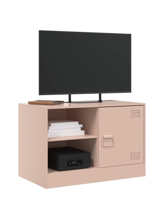 TV-tasot 2 kpl pinkki 67x39x44 cm teräs