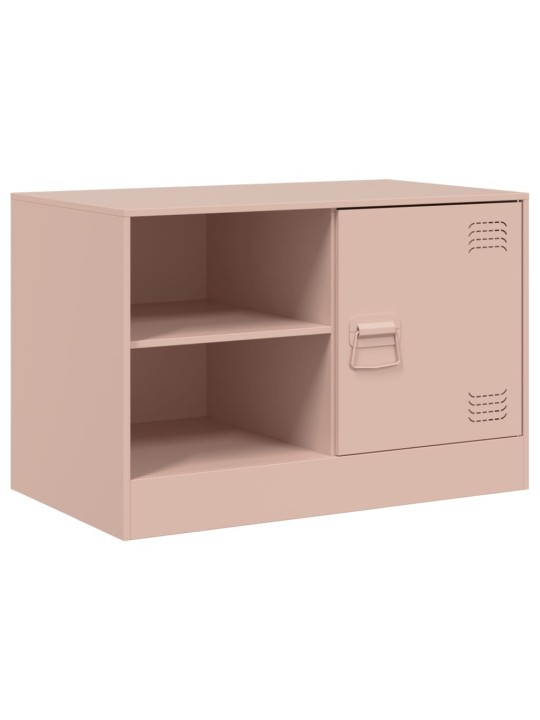 TV-tasot 2 kpl pinkki 67x39x44 cm teräs