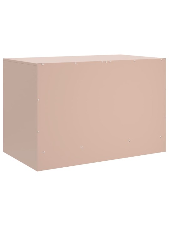 TV-tasot 2 kpl pinkki 67x39x44 cm teräs