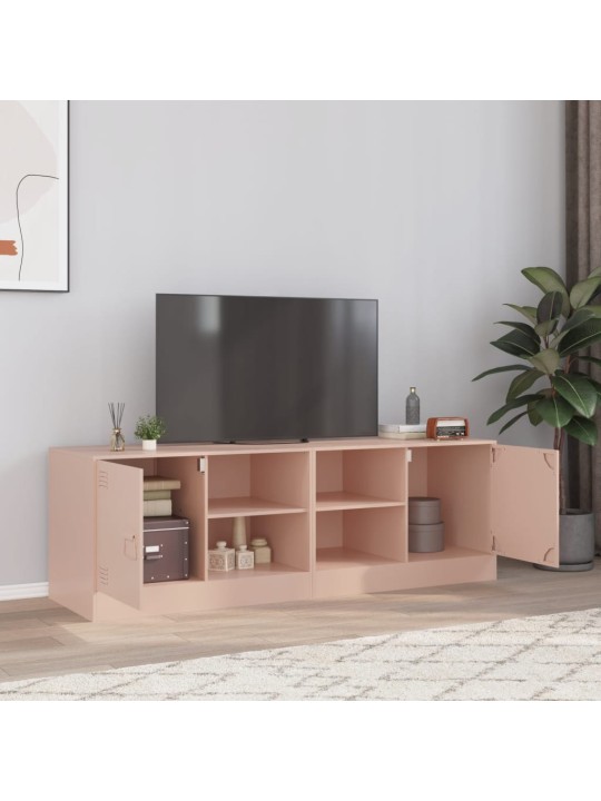 TV-tasot 2 kpl pinkki 67x39x44 cm teräs