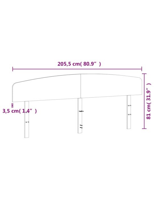 Sängynpääty valkoinen 200 cm täysi mänty