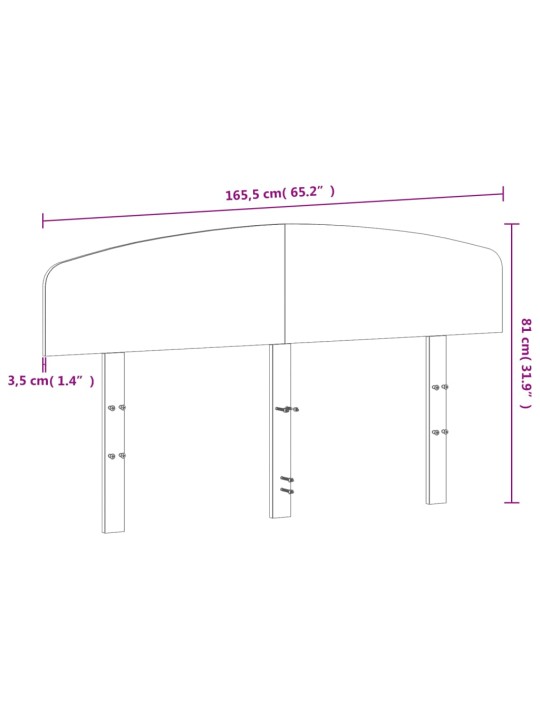 Sängynpääty valkoinen 160 cm täysi mänty