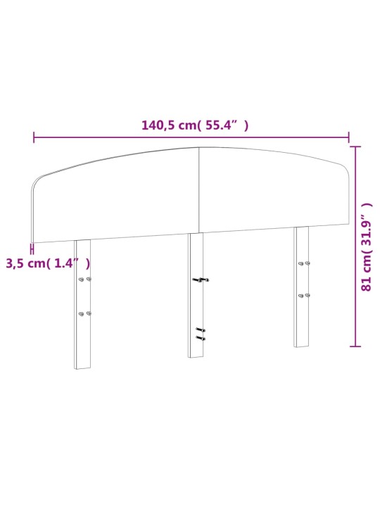 Sängynpääty 135 cm täysi mänty