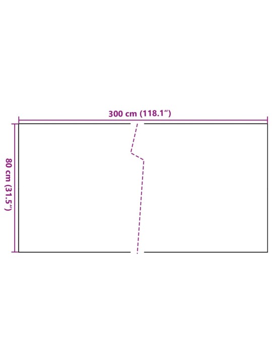 Parvekesuoja ruskea ja musta 300x80 cm polyrottinki