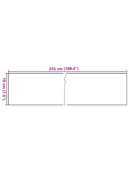 Parvekesuojat 10 kpl antrasiitti 255x19 cm polyrottinki