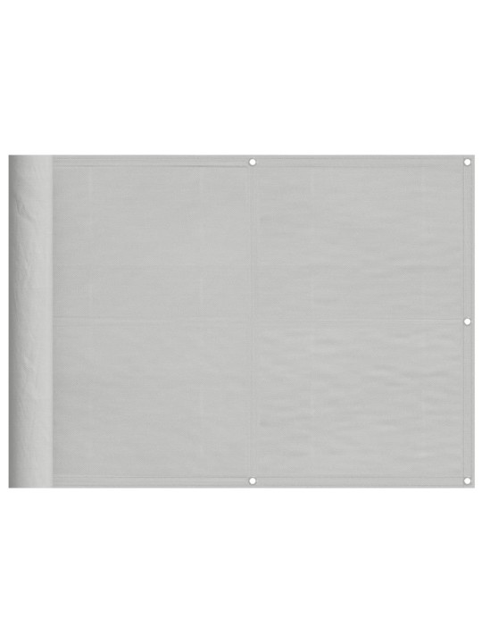 Parvekkeen suoja vaaleanharmaa 75x500 cm 100% oxford polyesteri