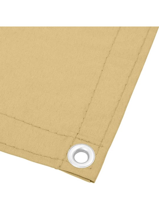Parvekesuoja hiekka 75x700 cm 100% oxford polyesteri