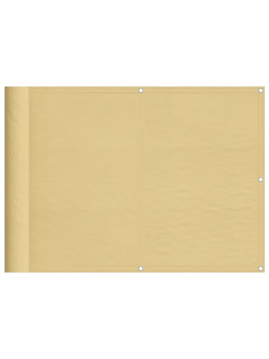 Parvekesuoja hiekka 75x800 cm 100% oxford polyesteri