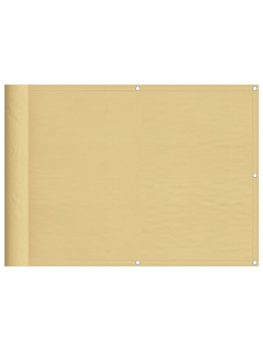 Parvekesuoja hiekka 75x1000 cm 100% polyesteri oxford kangas