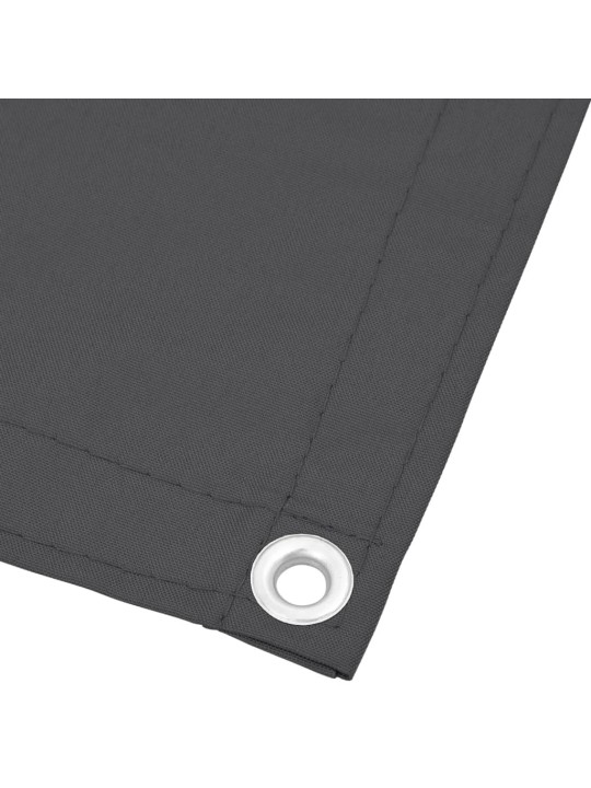 Parvekesuoja antrasiitti 75x700 cm 100% oxford polyesteri