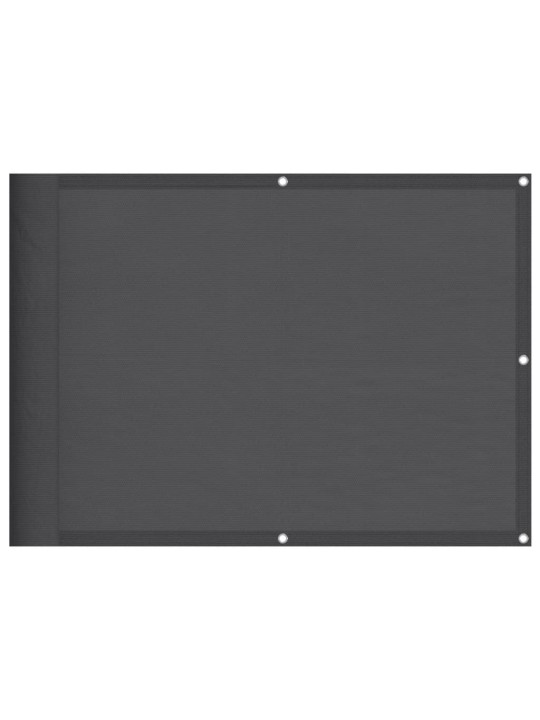 Parvekesuoja antrasiitti 75x1000 cm 100% oxford polyesteri