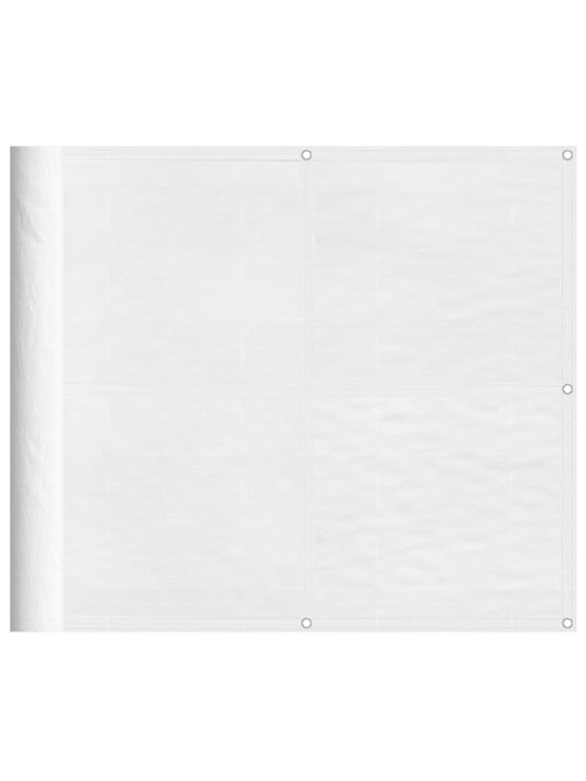 Parvekesuoja valkoinen 90x700 cm 100% oxford polyesteri