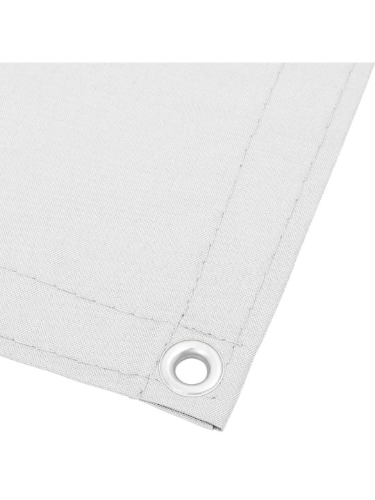 Parvekesuoja valkoinen 90x700 cm 100% oxford polyesteri